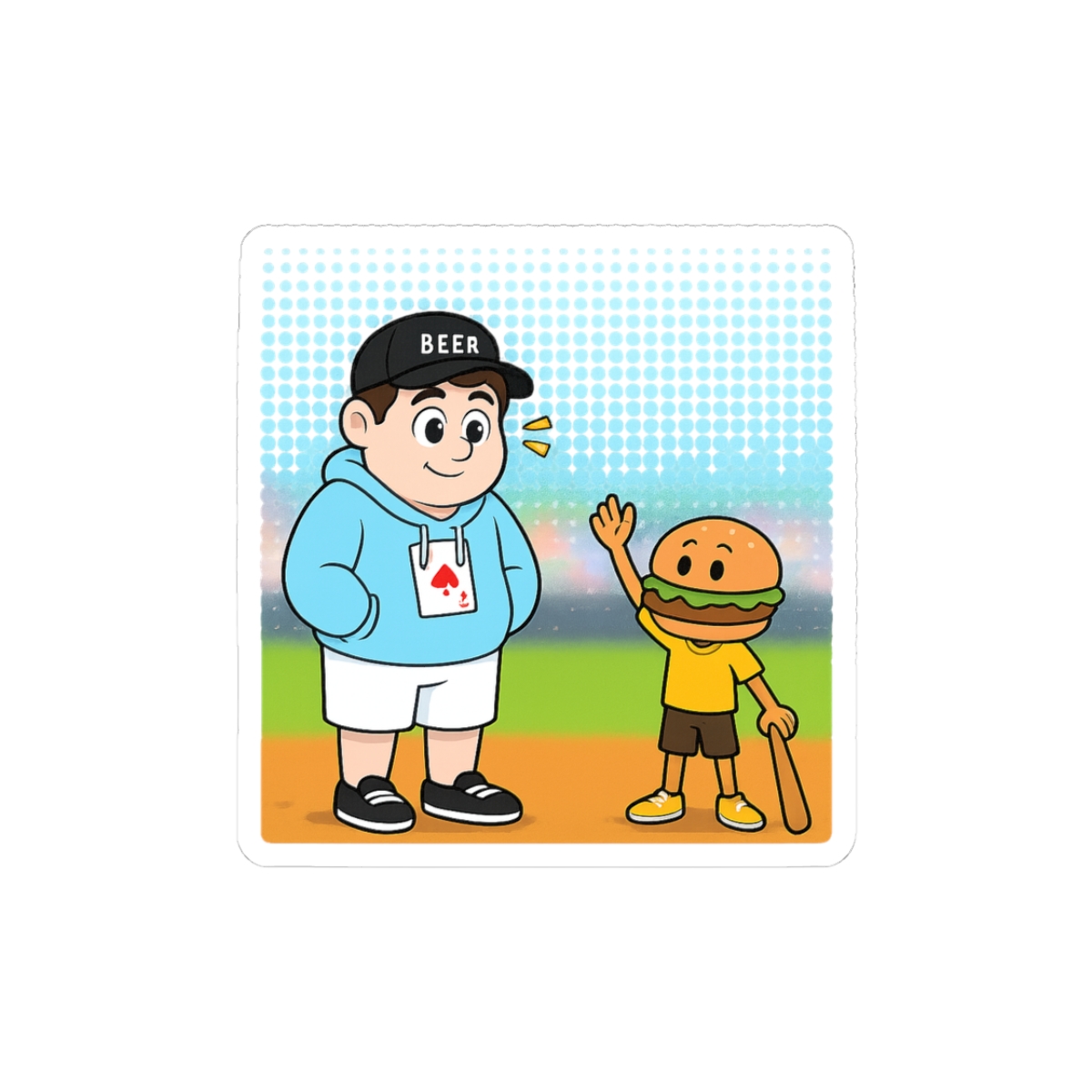 Beefboss and Poofesure Roblox Funny Stickers - alternate angle 1, merchandise
