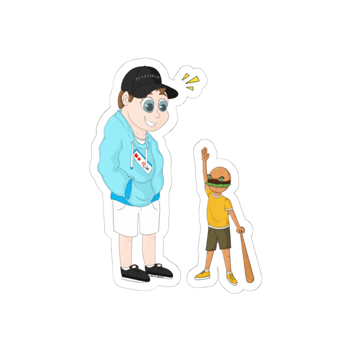 Beefboss and Poofesure Roblox Funny Stickers | Bold Gaming Vinyl Decals