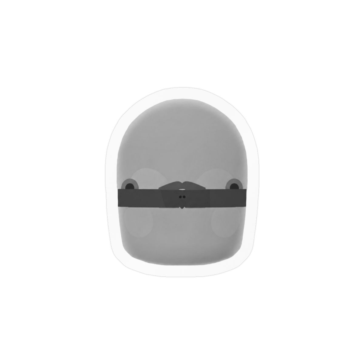 Beef Boss Poofesure Hamburger Mii Sticker | Funny Gaming Vinyl Decal - alternate angle 2, merchandise