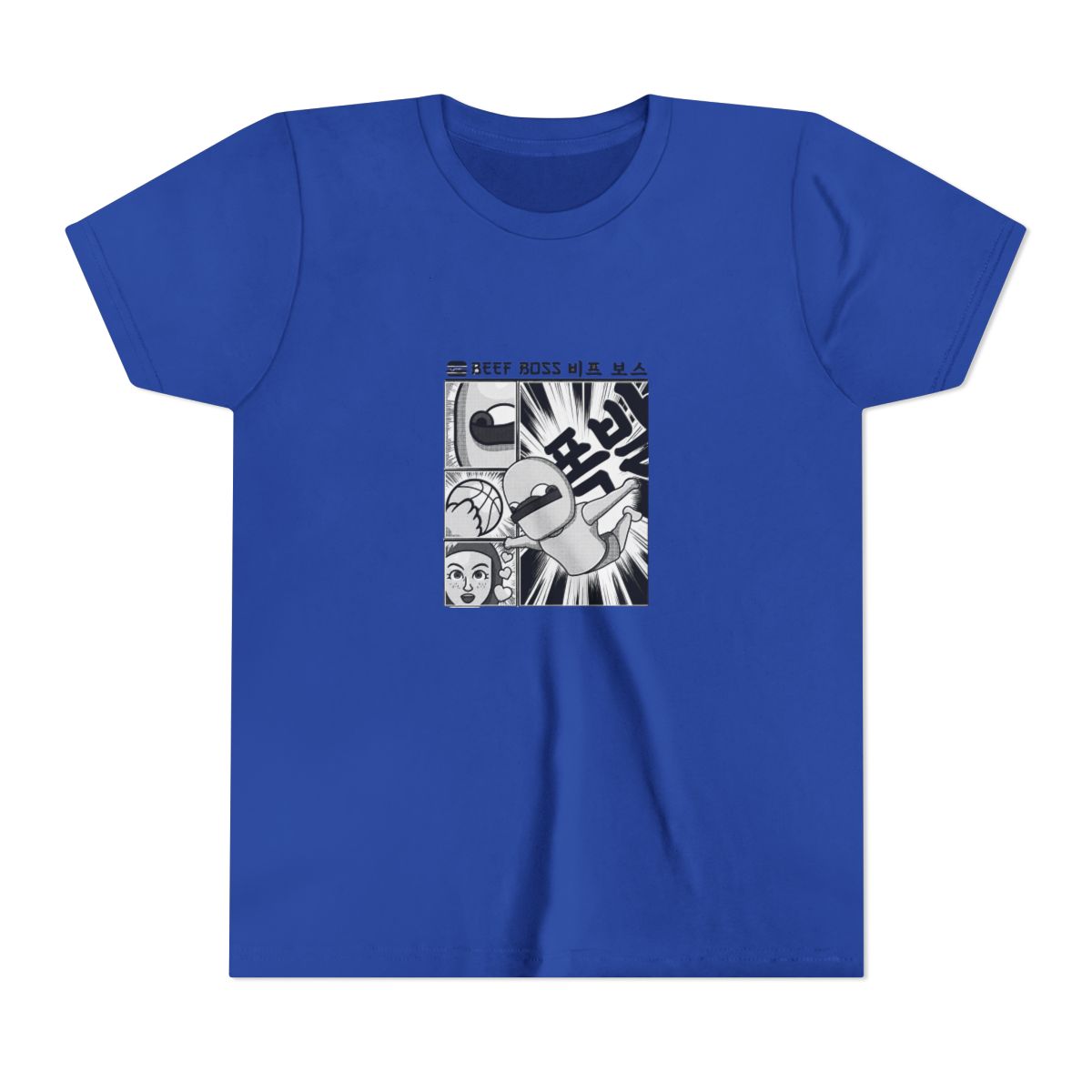 Beef Boss Manga Kids T Shirt - alternate angle 2, merchandise