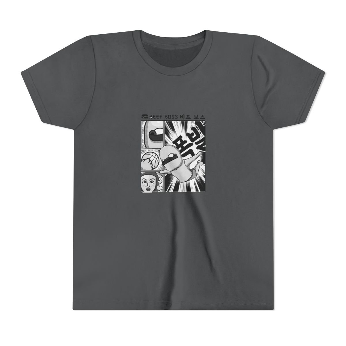 Beef Boss Manga Kids T Shirt - alternate angle 3, merchandise